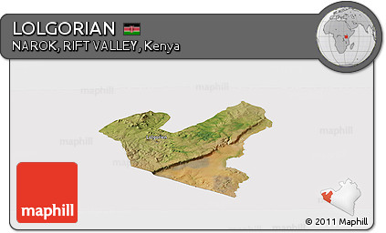 Satellite Panoramic Map of LOLGORIAN, cropped outside