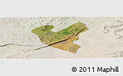 Satellite Panoramic Map of LOLGORIAN, lighten