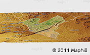 Satellite Panoramic Map of LOLGORIAN, physical outside