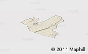 Shaded Relief Panoramic Map of LOLGORIAN, cropped outside