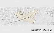 Shaded Relief Panoramic Map of LOLGORIAN, lighten, desaturated