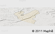 Shaded Relief Panoramic Map of LOLGORIAN, lighten, semi-desaturated