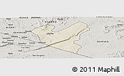 Shaded Relief Panoramic Map of LOLGORIAN, semi-desaturated