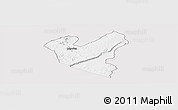 Silver Style Panoramic Map of LOLGORIAN, single color outside