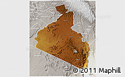 Physical 3D Map of OSUPUKO, lighten, semi-desaturated