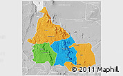Political 3D Map of SAMBURU, lighten, desaturated