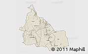 Shaded Relief 3D Map of SAMBURU, cropped outside