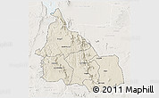 Shaded Relief 3D Map of SAMBURU, lighten