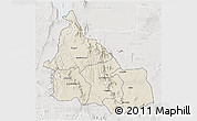 Shaded Relief 3D Map of SAMBURU, lighten, semi-desaturated