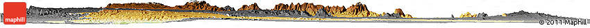 Physical Horizon Map of SAMBURU, darken, desaturated