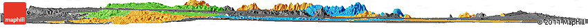 Political Horizon Map of SAMBURU, darken, desaturated