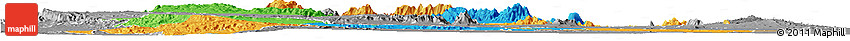 Political Horizon Map of SAMBURU, desaturated
