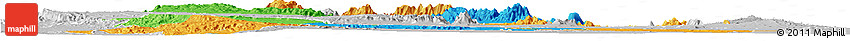 Political Horizon Map of SAMBURU, lighten, desaturated