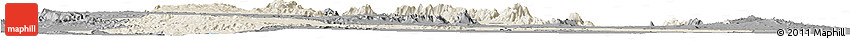 Shaded Relief Horizon Map of SAMBURU, darken, desaturated