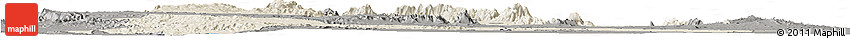 Shaded Relief Horizon Map of SAMBURU, darken, semi-desaturated