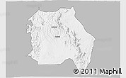 Gray 3D Map of LORROKI, single color outside