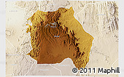 Physical 3D Map of LORROKI, lighten
