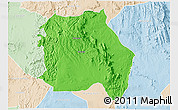 Political 3D Map of LORROKI, lighten