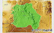 Political 3D Map of LORROKI, physical outside
