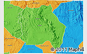Political 3D Map of LORROKI