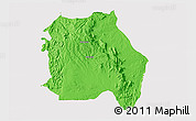 Political 3D Map of LORROKI, single color outside