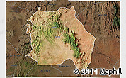Satellite 3D Map of LORROKI, darken
