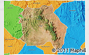 Satellite 3D Map of LORROKI, political outside