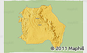 Savanna Style 3D Map of LORROKI, single color outside