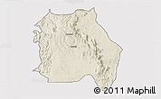Shaded Relief 3D Map of LORROKI, cropped outside