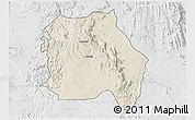 Shaded Relief 3D Map of LORROKI, lighten, desaturated