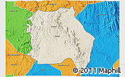 Shaded Relief 3D Map of LORROKI, political outside