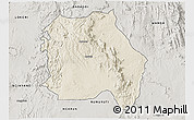 Shaded Relief 3D Map of LORROKI, semi-desaturated