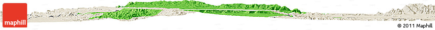 Political Horizon Map of LORROKI, shaded relief outside