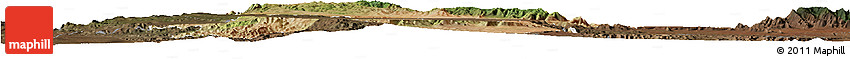 Satellite Horizon Map of LORROKI, darken