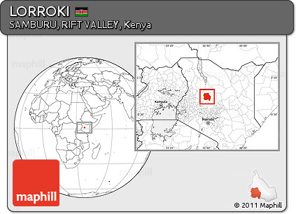 Blank Location Map of LORROKI