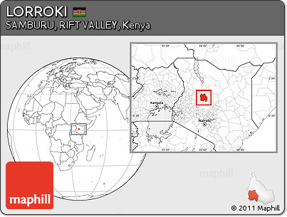 Blank Location Map of LORROKI