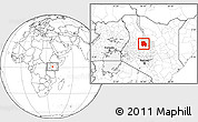 Blank Location Map of LORROKI, highlighted parent region