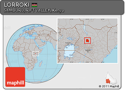 Gray Location Map of LORROKI