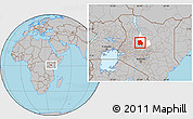 Gray Location Map of LORROKI, highlighted parent region