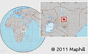Gray Location Map of LORROKI
