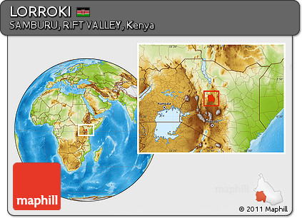 Physical Location Map of LORROKI