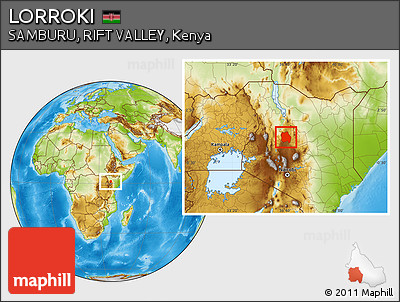 Physical Location Map of LORROKI