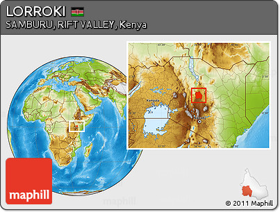 Physical Location Map of LORROKI