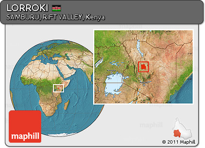 Satellite Location Map of LORROKI