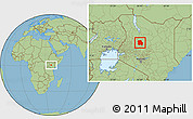 Savanna Style Location Map of LORROKI