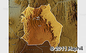 Physical Map of LORROKI, darken