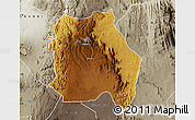 Physical Map of LORROKI, semi-desaturated