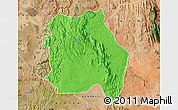 Political Map of LORROKI, satellite outside
