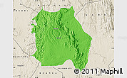 Political Map of LORROKI, shaded relief outside