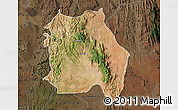 Satellite Map of LORROKI, darken